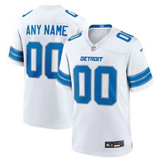 Nike Detroit Lions Customized White 2024 Authentic Stitched NFL Jerseys