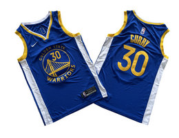 Nike Golden State Warriors #30 Stephen Curry Blue Authentic Stitched NBA jerseys