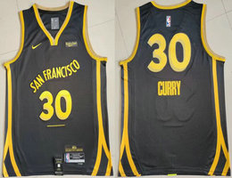 Nike Golden State Warriors #30 Stephen Curry City 2024 Authentic Stitched NBA Jersey