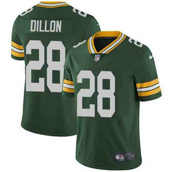 Nike Green Bay Packers #28 A J Dillon Green Vapor Untouchable Authentic Stitched NFL Jersey