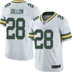 Nike Green Bay Packers #28 A J Dillon White Vapor Untouchable Authentic Stitched NFL Jersey