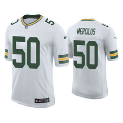 Nike Green Bay Packers #50 Whitney Mercilus White Vapor Untouchable Authentic Stitched NFL Jersey