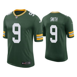 Nike Green Bay Packers #9 Jaylon Smith Green Vapor Untouchable Authentic Stitched NFL Jersey