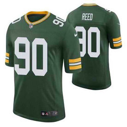 Nike Green Bay Packers #90 Jarran Reed Green Vapor Untouchable Authentic Stitched NFL Jersey