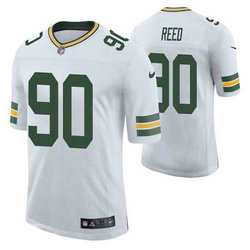 Nike Green Bay Packers #90 Jarran Reed White Vapor Untouchable Authentic Stitched NFL Jersey