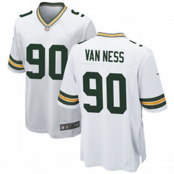 Nike Green Bay Packers #90 Lukas Van Ness White Vapor Untouchable Authentic Stitched NFL Jersey