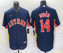 Nike Houston Astros #14 Mauricio Dubon Navy Game Authentic Stitched MLB Jersey
