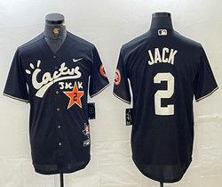 Nike Houston Astros #2 David Jack Black Joint baseball jersey