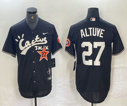Nike Houston Astros #27 Jose Altuve Black Joint Stitched MLB Jersey