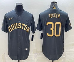 Nike Houston Astros #30 Kyle Tucker Charcoal 2022 All Star Authentic Stitched MLB Jersey