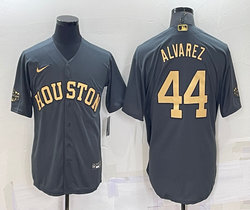Nike Houston Astros #44 Yordan Alvarez Charcoal 2022 All Star Authentic Stitched MLB Jersey