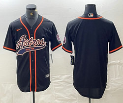 Nike Houston Astros Blank Black Joint Authentic Stitched baseball jersey