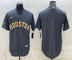 Nike Houston Astros Blank Charcoal champion 2022 All Star Authentic Stitched MLB Jersey