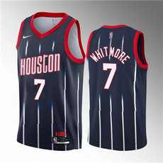 Nike Houston Rockets #7 Cam Whitmore Navy 2023 Draft Classic Edition Stitched Basketball Jersey