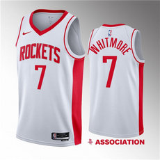 Nike Houston Rockets #7 Cam Whitmore White 2023 Draft Association Edition Stitched Basketball Jersey