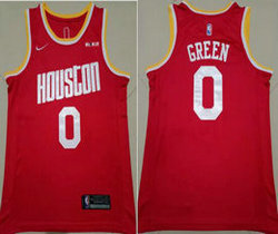 Nike Houston Rockets #7 Jalen Green 21-22 Red With Advertising Authentic Stitched NBA jersey