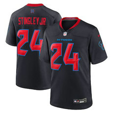 Nike Houston Texans #24 Derek Stingley Jr 2024 Navy 2nd Vapor Untouchable Authentic stitched NFL jersey