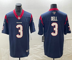 Nike Houston Texans #3 Tank Dell Blue Vapor Untouchable Authentic Stitched NFL Jersey