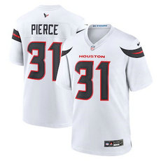 Nike Houston Texans #31 Dameon Pierce 2024 White Vapor Untouchable Authentic stitched NFL jersey