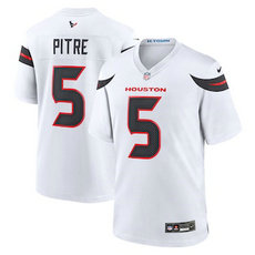 Nike Houston Texans #5 Jalen Pitre 2024 White Vapor Untouchable Authentic stitched NFL jersey