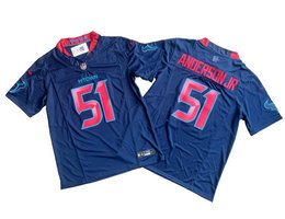 Nike Houston Texans #51 Will Anderson Jr 2024 Navy 2and F.U.S.E. Authentic stitched NFL jersey