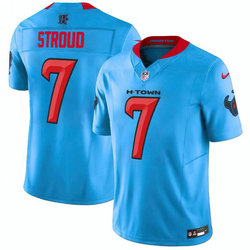 Nike Houston Texans #7 C.J. Stroud Blue F.U.S.E Authentic Stitched NFL Jersey