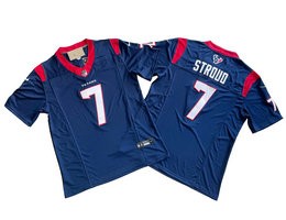 Nike Houston Texans #7 C.J. Stroud Navy 2023 F.U.S.E Authentic Stitched NFL Jersey
