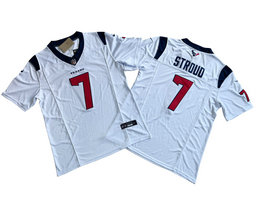 Nike Houston Texans #7 C.J. Stroud White 2023 F.U.S.E Authentic Stitched NFL Jersey