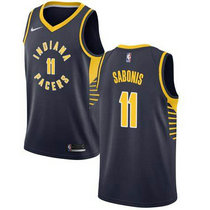 Nike Indiana Pacers #11 Domantas Sabonis Navy Game Authentic Stitched NBA Jersey