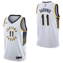 Nike Indiana Pacers #11 Domantas Sabonis White Game Authentic Stitched NBA Jersey