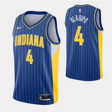 Nike Indiana Pacers #4 Victor Oladipo 2020-21 City With Advertising Authentic Stitched NBA jersey