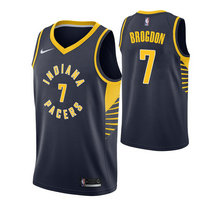 Nike Indiana Pacers #7 Malcolm Brogdon Navy Game Authentic Stitched NBA Jersey
