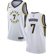 Nike Indiana Pacers #7 Malcolm Brogdon White Game Authentic Stitched NBA Jersey