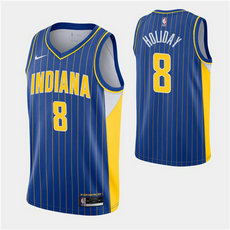 Nike Indiana Pacers #8 Justin Holiday 2020-21 City With Advertising Authentic Stitched NBA jersey