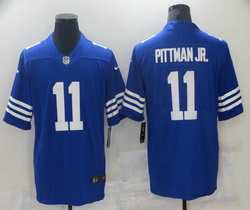 Nike Indianapolis Colts #11 Michael Pittman JR 2021 Blue Vapor Untouchable Authentic Stitched NFL Jersey