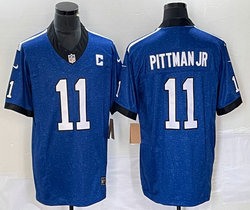 Nike Indianapolis Colts #11 Michael Pittman Jr Blue 2023 F.U.S.E Authentic Stitched NFL Jersey