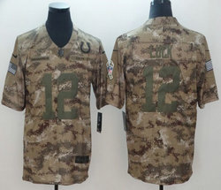 Nike Indianapolis Colts #12 Andrew Luck Camo Limited 2018 Salute To Service Authentic Stitched NFL Jersey