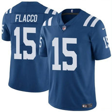 Nike Indianapolis Colts #15 Joe Flacco Blue Vapor Untouchable Authentic Stitched NFL Jersey
