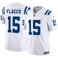 Nike Indianapolis Colts #15 Joe Flacco White 2024 F.U.S.E. Authentic Stitched NFL Jersey
