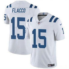Nike Indianapolis Colts #15 Joe Flacco White Vapor Untouchable Authentic Stitched NFL Jersey