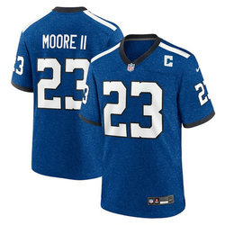 Nike Indianapolis Colts #23 Kenny Moore II Blue Throwback Vapor Untouchable Authentic Stitched NFL Jersey