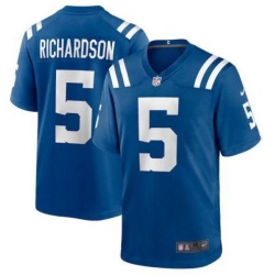 Nike Indianapolis Colts #5 Anthony Richardson Blue Vapor Untouchable Authentic Stitched NFL Jersey
