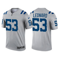 Nike Indianapolis Colts #53 Darius Leonard Inverted Legend Vapor Untouchable Authentic Stitched NFL jersey