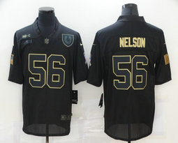 Nike Indianapolis Colts #56 Quenton Nelson 2020 Black Salute to Service Authentic Stitched NFL Jersey