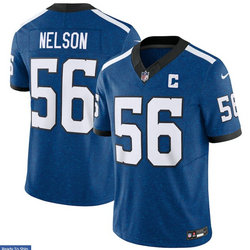 Nike Indianapolis Colts #56 Quenton Nelson Blue 2023 F.U.S.E Authentic Stitched NFL Jersey