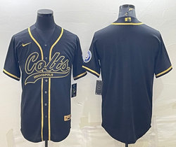 Nike Indianapolis Colts Black Gold Joint Authentic Stitched baseball jersey