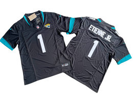 Nike Jacksonville Jaguars #1 Travis Etienne Jr Black 2023 F.U.S.E. Stitched Football Jersey