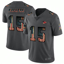 Nike Jacksonville Jaguars #15 Gardner Minshew II Tribute to retro flag Carbon black Authentic Stitched NFL Jersey