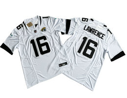 Nike Jacksonville Jaguars #16 Trevor Lawrence White 2023 F.U.S.E Authentic Stitched NFL Jersey