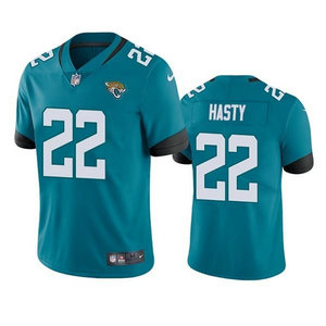 Nike Jacksonville Jaguars #22 JaMycal Hasty Teal Vapor Untouchable Authentic Stitched NFL Jersey